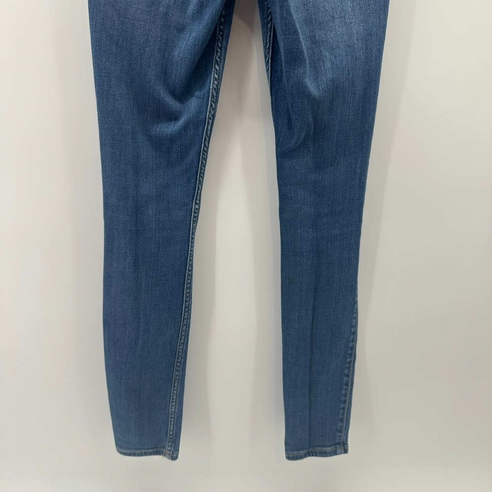 Hollister Jegging Jeans Juniors 1R 25x28 Blue Ultra High Rise Stretch Distressed - Picture 4 of 10